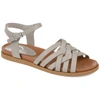 Journee Collection Women's Kimmie Sandals Women's Shoes In Grey