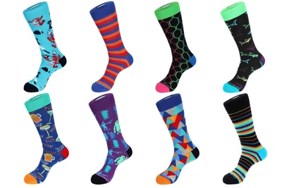 Unsimply Stitched 8 Pair Value Pack Socks - 70010 In Multi
