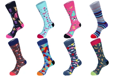 Unsimply Stitched 8 Pair Value Pack Socks - 70000 In Multi