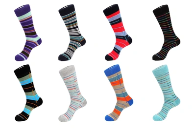 Unsimply Stitched 8 Pair Combo Pack Socks In Multi