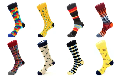 Unsimply Stitched 8 Pair Combo Pack Socks In Multi