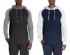UNSIMPLY STITCHED PULLOVER RAGLAN HOODY CONTRAST SLEEVE 2 PACK