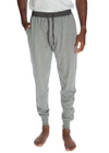 Unsimply Stitched Contrasted Waistband Cuffed Jogger In Heather Grey