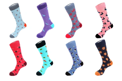 Unsimply Stitched 8 Pair Combo Pack Socks In Multi