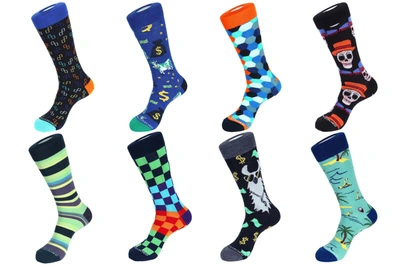 Unsimply Stitched 8 Pair Value Pack Socks - 70007 In Multi