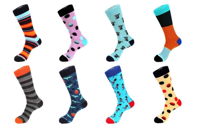 Unsimply Stitched 8 Pair Combo Pack Socks In Multi