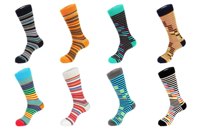 Unsimply Stitched 8 Pair Combo Pack Socks In Multi