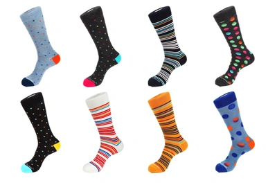 Unsimply Stitched 8 Pair Combo Pack Socks In Multi