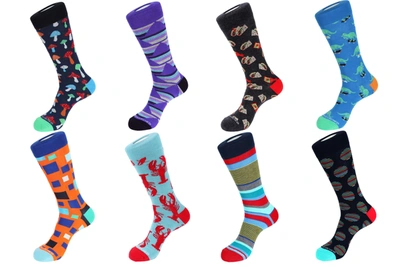 Unsimply Stitched 8 Pair Value Pack Socks - 70002 In Multi