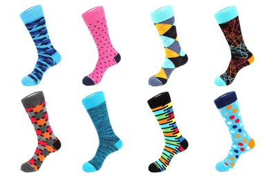 Unsimply Stitched 8 Pair Combo Pack Socks In Multi