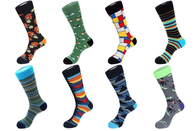 Unsimply Stitched 8 Pair Value Pack Socks - 70004 In Multi