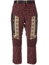 N°21 Patchwork Cropped Trousers In Red