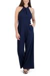 JULIA JORDAN HALTER NECK WIDE LEG JUMPSUIT