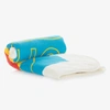 GUCCI WHITE COTTON & WOOL PADDED BLANKET (74CM)