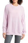 Alo Yoga Soho Pullover In Sugarplum Pink