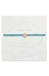 Estella Bartlett Pavé Smiley Face Slider Bracelet In Gold