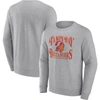 FANATICS FANATICS BRANDED HEATHERED CHARCOAL TAMPA BAY BUCCANEERS PLAYABILITY PULLOVER SWEATSHIRT