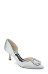 Badgley Mischka Fabia Embellished Pointed Toe Pump In Mist Blue