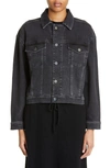 Loulou Studio 'dave' Jacket Cuffs Adjustable In Washed Grey