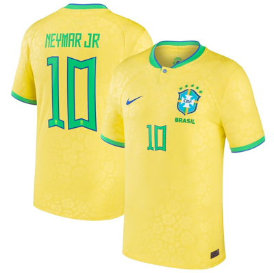 Nike Neymar Jr. Yellow Brazil National Team 2022/23 Home Breathe Stadium Replica Player Jersey