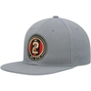 Zephyr Gray Atlanta United Fc Logo Snapback Hat In Gray