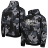 THE WILD COLLECTIVE THE WILD COLLECTIVE BLACK SEATTLE SEAHAWKS CAMO PULLOVER HOODIE