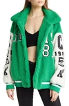 Azalea Wang Patch Bomber Jacket In Green