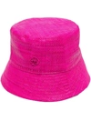 Ruslan Baginskiy Embroidered-logo Bucket Hat In Pink