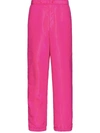 Valentino Stud-detail Cargo Trousers In Fuchsia