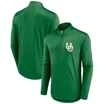 Fanatics Branded Green Oregon Ducks Tough Minded Quarter-zip Top