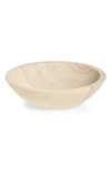 FARMHOUSE POTTERY FARMHOUSE POTTERY 7" CRAFTED WOODEN BOWL
