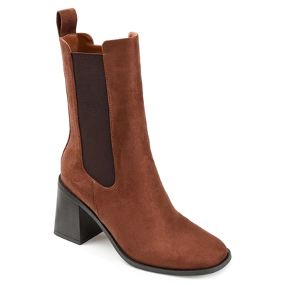 Journee Collection Collection Women's Tru Comfort Foam Kaydia Bootie In Brown