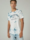 LUCKY BRAND MENS MARTIN GUITARS TIE DYE GRAPHIC TEE