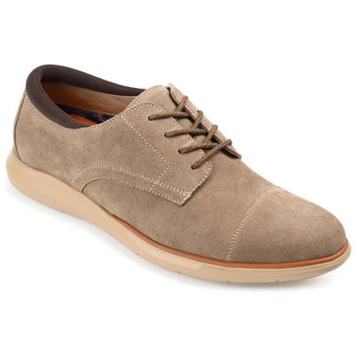 Thomas & Vine Men's Felton Cap Toe Derby Dress Shoes In Taupe