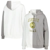 GAMEDAY COUTURE GAMEDAY COUTURE GRAY/WHITE IOWA HAWKEYES SPLIT PULLOVER HOODIE