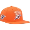 Mitchell & Ness Men's  Orange Oklahoma City Thunder Side Core 2.0 Snapback Hat In Orange