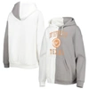 GAMEDAY COUTURE GAMEDAY COUTURE GRAY/WHITE TEXAS LONGHORNS SPLIT PULLOVER HOODIE