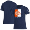 ADIDAS ORIGINALS ADIDAS NAVY NEW YORK ISLANDERS REVERSE RETRO 2.0 PLAYMAKER T-SHIRT