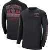 Nike Black Oklahoma Sooners Tour Max 90 Long Sleeve T-shirt In Black