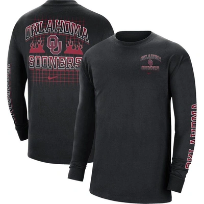 Nike Black Oklahoma Sooners Tour Max 90 Long Sleeve T-shirt