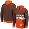 Mitchell & Ness Men's  Brown Cleveland Browns Big Face 5.0 Pullover Hoodie In Brown
