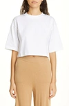 Loulou Studio Telanto Embroidered Organic Supima Cotton-jersey T-shirt In White