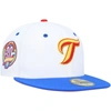New Era Men's  White, Royal Toronto Blue Jays 30th Anniversary Cherry Lolli 59fifty Fitted Hat In White