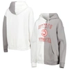 GAMEDAY COUTURE GAMEDAY COUTURE GRAY/WHITE NEBRASKA HUSKERS SPLIT PULLOVER HOODIE