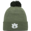 UNDER ARMOUR UNDER ARMOUR  GREEN AUBURN TIGERS FREEDOM COLLECTION CUFFED KNIT HAT WITH POM