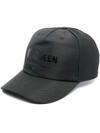 Alexander Mcqueen Graffiti-print Baseball Cap In Black