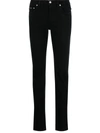 Dolce & Gabbana Logo-patch Denim Jeans In Black