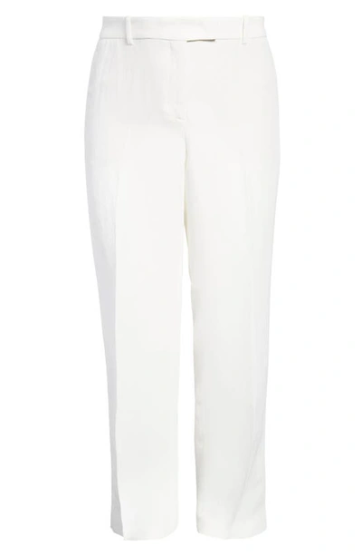 Fabiana Filippi Linen-blend Straight Leg Trousers In White