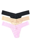 HANKY PANKY DREAMEASE™ ASSORTED 3-PACK LOW RISE THONGS