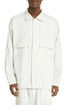 Y-3 Adidas Y 3 Light Grey Technical Jacket In Orbit Grey